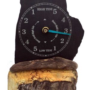 Slate and Driftwood Tide clock 1 face